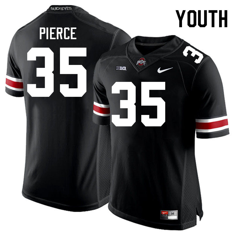 Youth #35 Payton Pierce Ohio State Buckeyes College Football Jerseys Stitched-Black